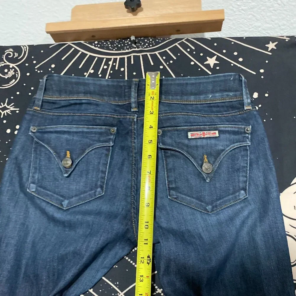 Hudson Collin Skinny Jeans Womens 28x31 Blue Cotton Denim Workwear Faded Stretch